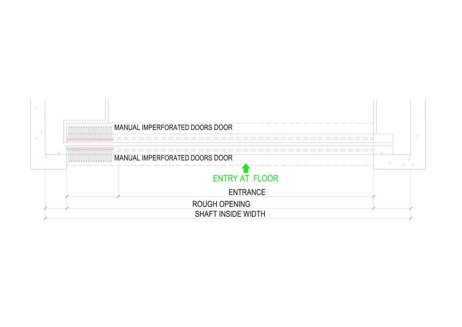 MANUAL IMPERFORATED DOORS